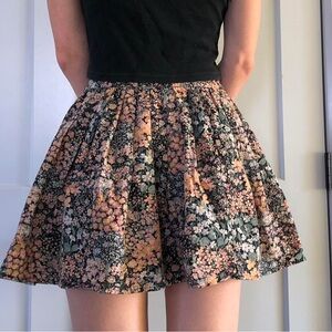 American Eagle Floral Print Skater Skirt